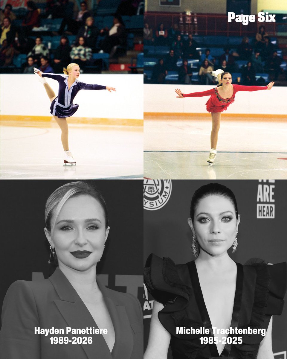 PageSix's tweet photo. Rest in peace to our forever ice princesses, Hayden Panettiere and Michelle Trachtenberg. 🩵🕊️

📸: "Ice Princess"; Getty 
📹: Walt Disney https://t.co/1w89mhlAd4