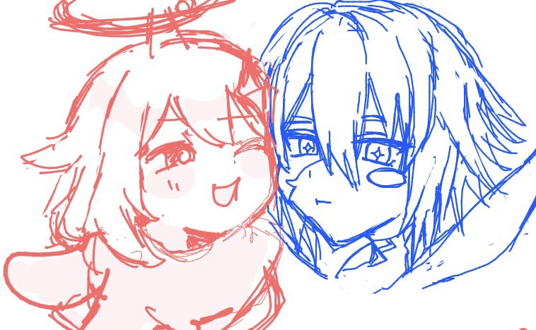 GIGIGIGIGI0310's tweet photo. この時のマブ@comrb_sgn とまた愛を育んできた
赤パイモンが私です  青ダインがマブ https://t.co/x1WvarEgBt