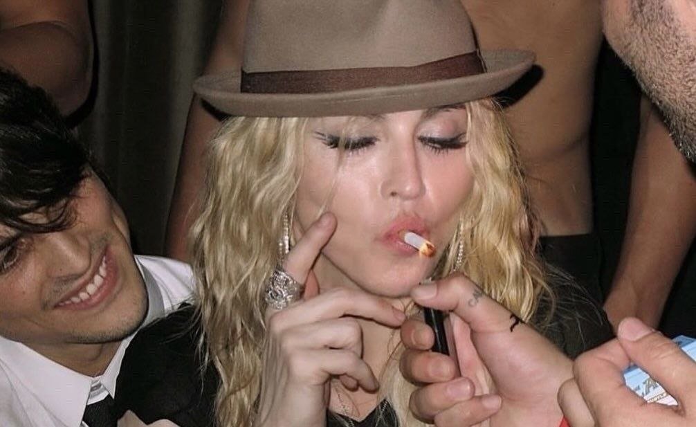 TrendMediaHQ's tweet photo. Madonna partying in Brazil during her Sticky &amp; Sweet Tour, shortly after finalizing her divorce, 2008. https://t.co/f67QUdKeKc