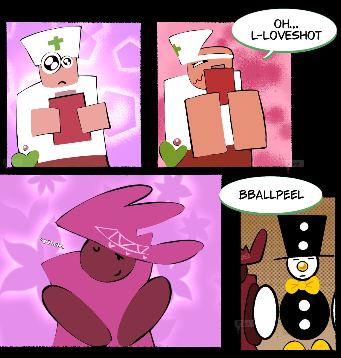 a_wipp's tweet photo. The very diverse body types in the amazing world of die of death 

#dieofdeath #DieOfDeathroblox #dieofdeathfanart #robloxart #comic https://t.co/LIMsywYVjN