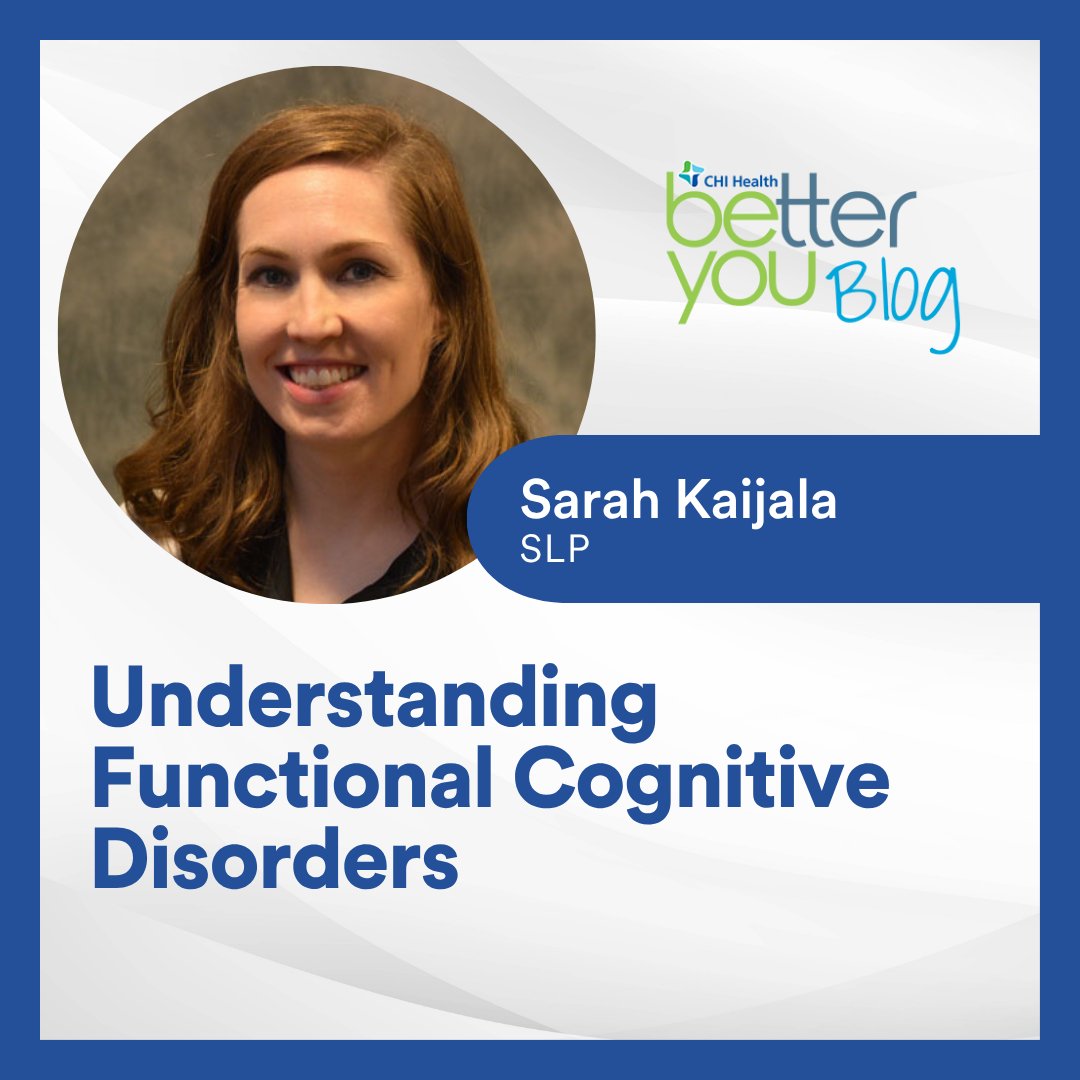 CHIhealth's tweet photo. Ever feel like your brain is just… offline? ☁️ You’re not alone.
Sarah Kaijala, SLP, breaks down what Functional Cognitive Disorders are and why getting a proper diagnosis is the key to managing symptoms: https://t.co/BS5LEr7Hbf https://t.co/Y6ZrCLyCDZ