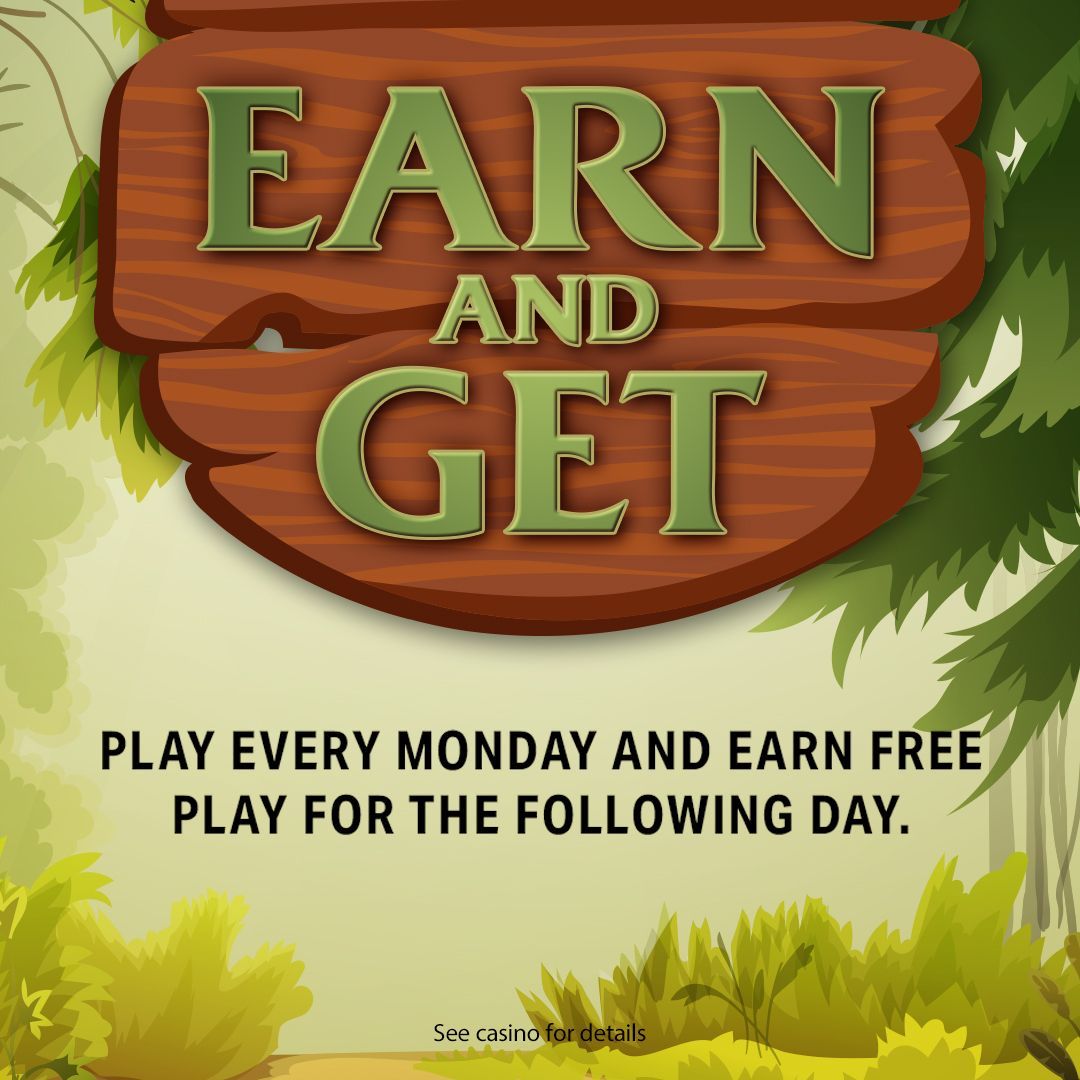 kootenaicasino's tweet photo. Earn and get this Monday, play today to earn free plays the following day! 🎰 Now is your time to get even more bang for your buck, only at Kootenai Casino and Spa! 🤑
#KootenaiRiverInnCasino #KRI #WinAtTheInn #Casino #UntamedJackpots https://t.co/BFtsgD59ZM