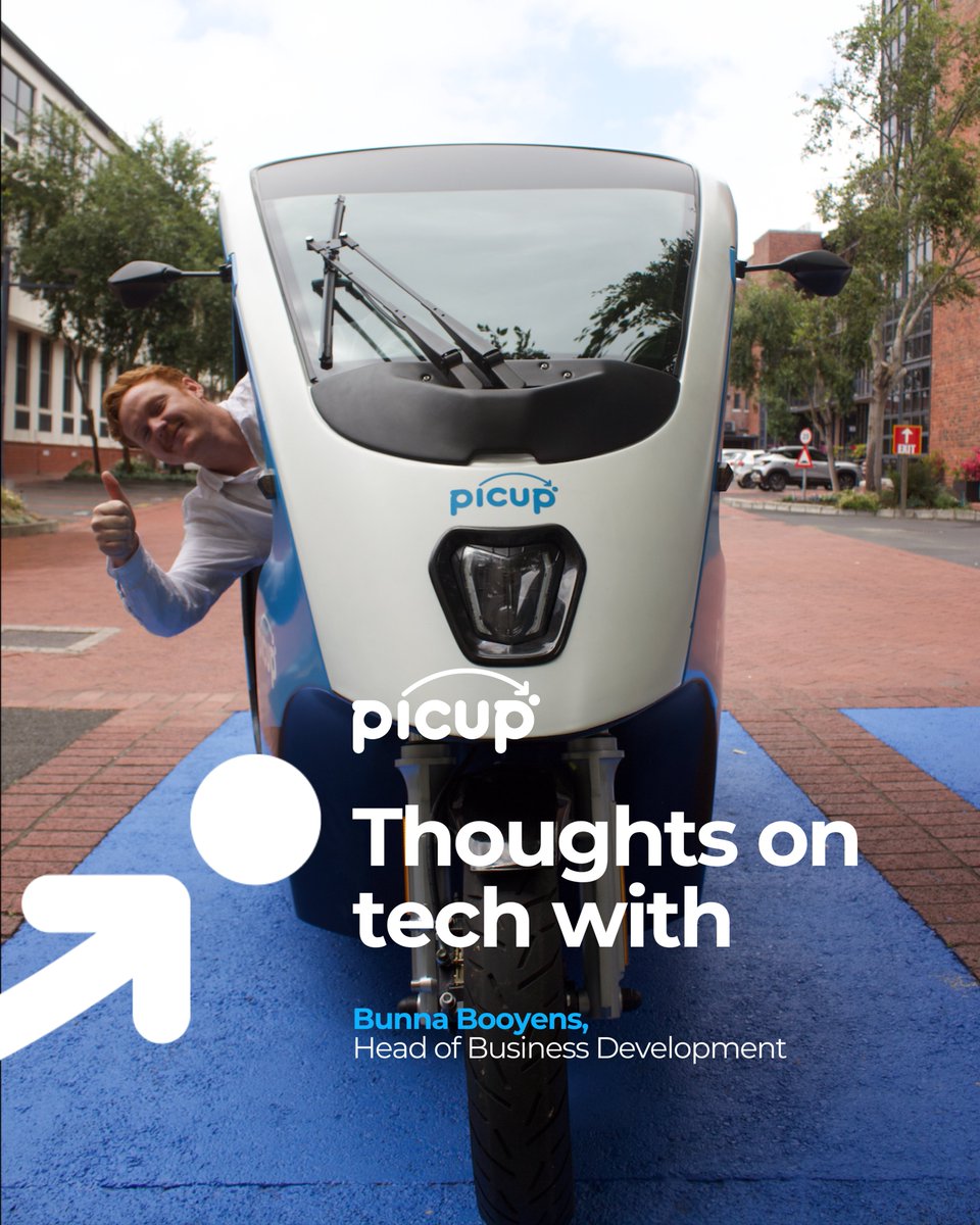 PicupSA's tweet photo. For Bunna Booyens, our Head of Business Development, the secret to revolutionising the last mile lies in balancing green tech with a collaborative team culture.
Let's collaborate: https://t.co/0yUXxwwTw5
#picup #deliverysimplified #logisticssoftware #sustainabletech #b2btech https://t.co/jFp1adLIYh