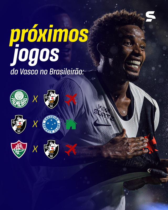 sportv's tweet photo. SEQUÊNCIA DIFÍCIL PARA O VASCO

O Cruz-Maltino enfrenta, nas próximas rodadas, três times do G5. E, no meio dessa sequência, ainda terá as decisões da Copa Sul-Americana contra o Olimpia e das quartas de final da Copa do Brasil contra o Vitória. Maratona pesada para o Vasco!

📷: getty images

*Contém texto alternativo

#BrasileiraoNoSportv #Vasco #FutebolBrasileiro