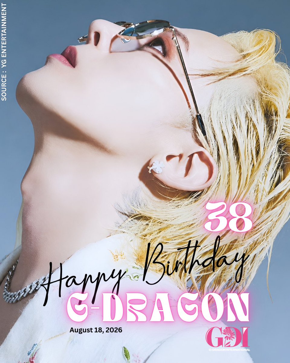 gdragonintl's tweet photo. 🎂 HAPPY BIRTHDAY TO OUR ONE AND ONLY BOY, GD! 🐉💛

It’s your day, Jiyong! Let’s fill this post with love and birthday wishes for our boy. 🥳

Drop your birthday message for GD in the comments and let’s make his birthday timeline extra special! 💛

#GDRAGON #지드래곤
#HAPPYGDAY2026 #0818KWONJIYONG
#20YEARSWITHBIGBANG