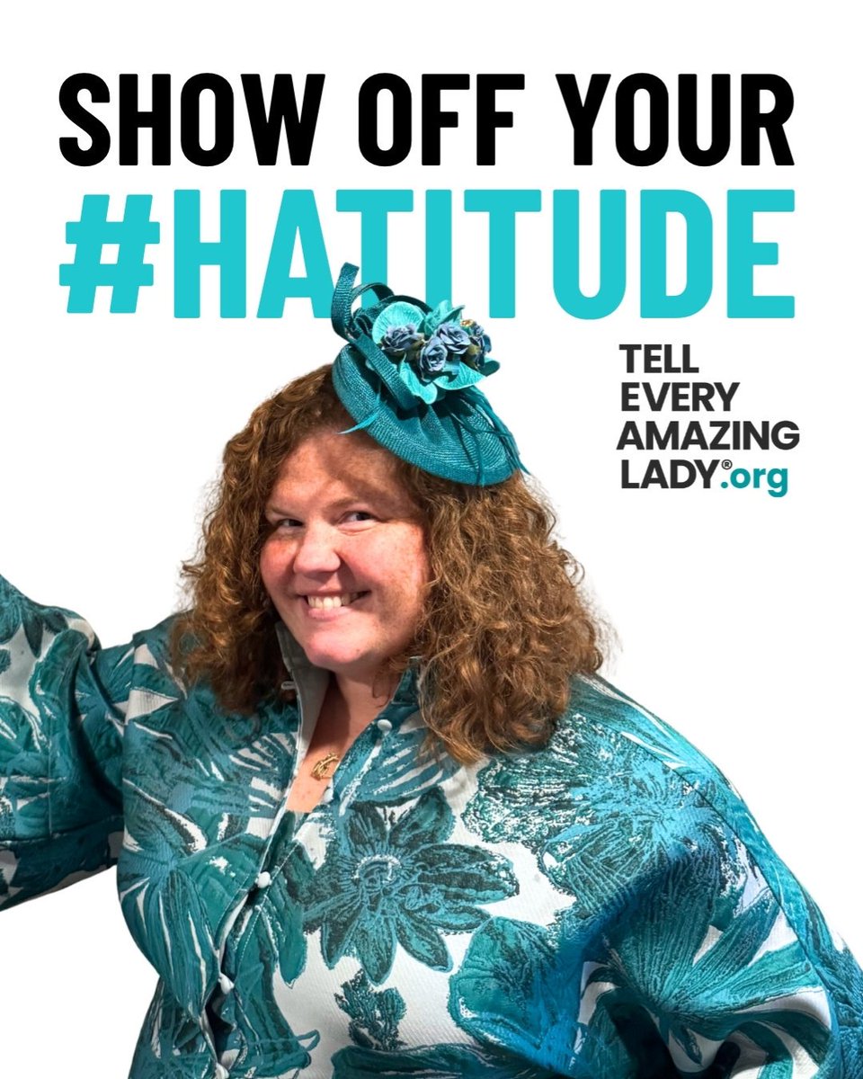 TEALWALK's tweet photo. It’s time to show off your #hatitude at the Follow the T.E.A.L.® Hatter at the 13th Annual Savannah T.E.A.L.® Walk! Join us at our reimagined event in Ellis Square on Saturday, September 26th in Savannah, GA. Register today to gain access to all the amazing things we have to offer at this amazing community event: https://t.co/TRp4PQYzy9

#TellEveryAmazingLady #KnowOvarian #downtownsavannah #tealwalk