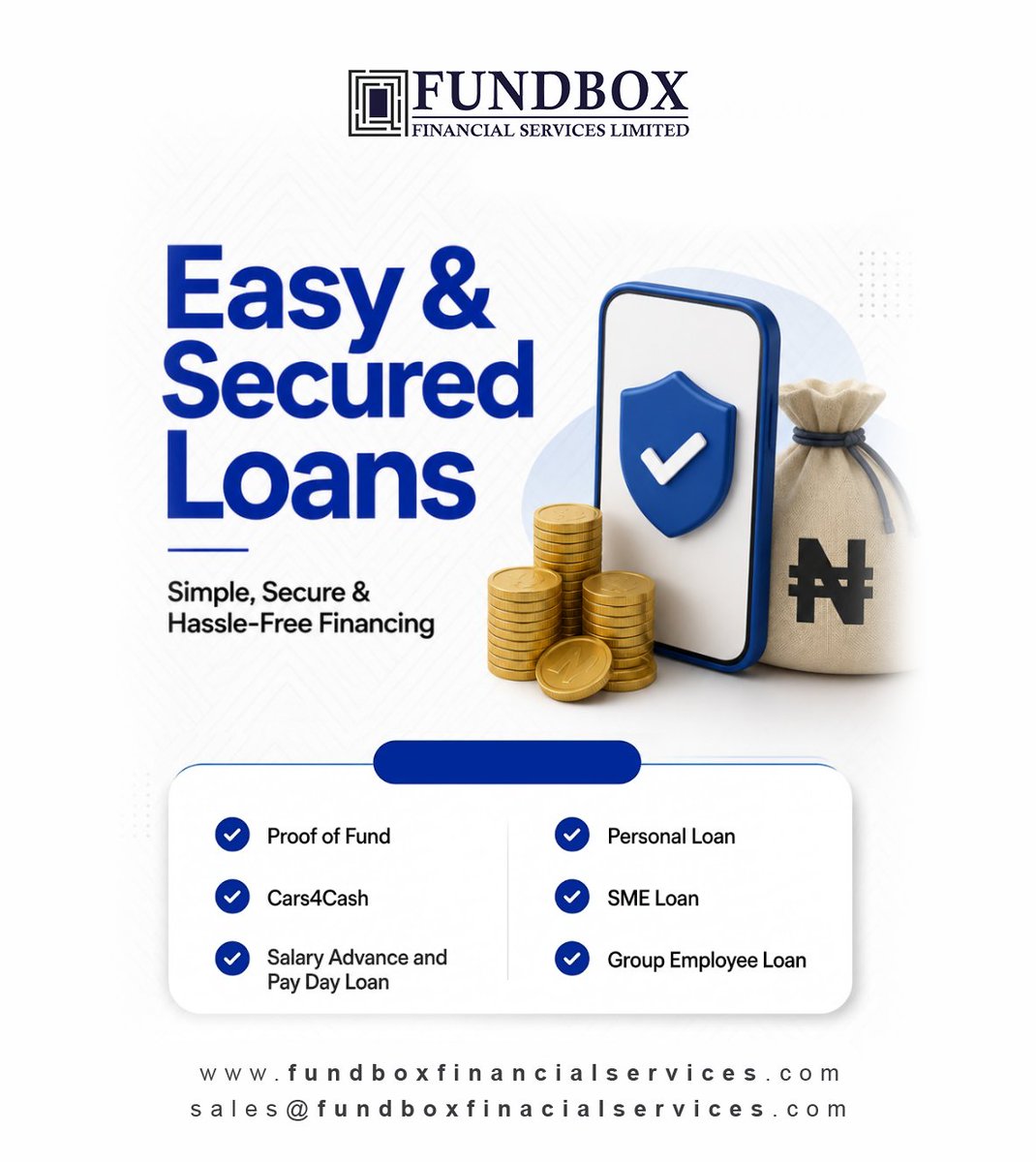 FundboxFSL's tweet photo. Need financing for a personal need, business opportunity, salary advance, or POF?
FundBox Financial Services offers reliable financing solutions to support your goals.
Ready to take the next step? Send us a DM today.
#FundBoxFSL #LoansNigeria #FinancialSupport #BusinessFunding https://t.co/5VjGLckGnC
