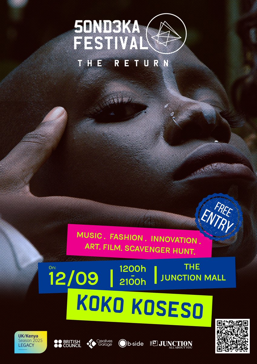 Sherehe_Plug's tweet photo. 🎨🔥 #Nairobi #SondekaFestival

Sondeka is back! @cr8vesgarage brings music, film, fashion, games, creative markets &amp; live performances together on one day celebrating 🇰🇪’s creative community

🗓️ Sep 12 |
📍 Junction Mall
🔗 https://t.co/hZzkaclblO
🤝 @AbigailArunga

#SherehePlug https://t.co/HvmCXcutm1