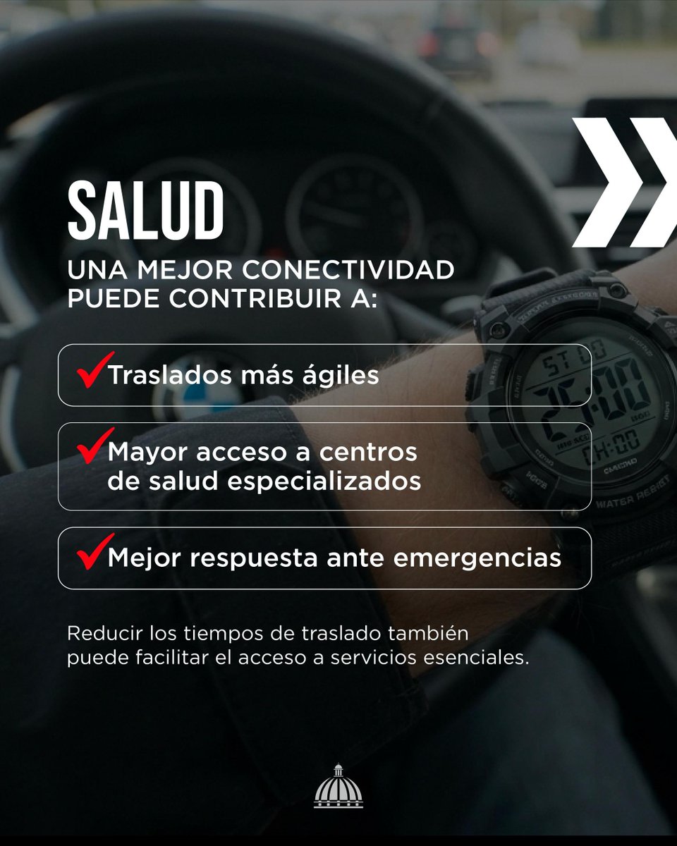 MinpreRD's tweet photo. Su impacto puede sentirse en distintos sectores que impulsan el desarrollo del norte del país:

🚗 Movilidad más eficiente.
🏖️ Mayor dinamismo turístico.
📦 Mejor logística y transporte de mercancías.
🛍️ Más oportunidades para el comercio. https://t.co/wGMKLHkWtK