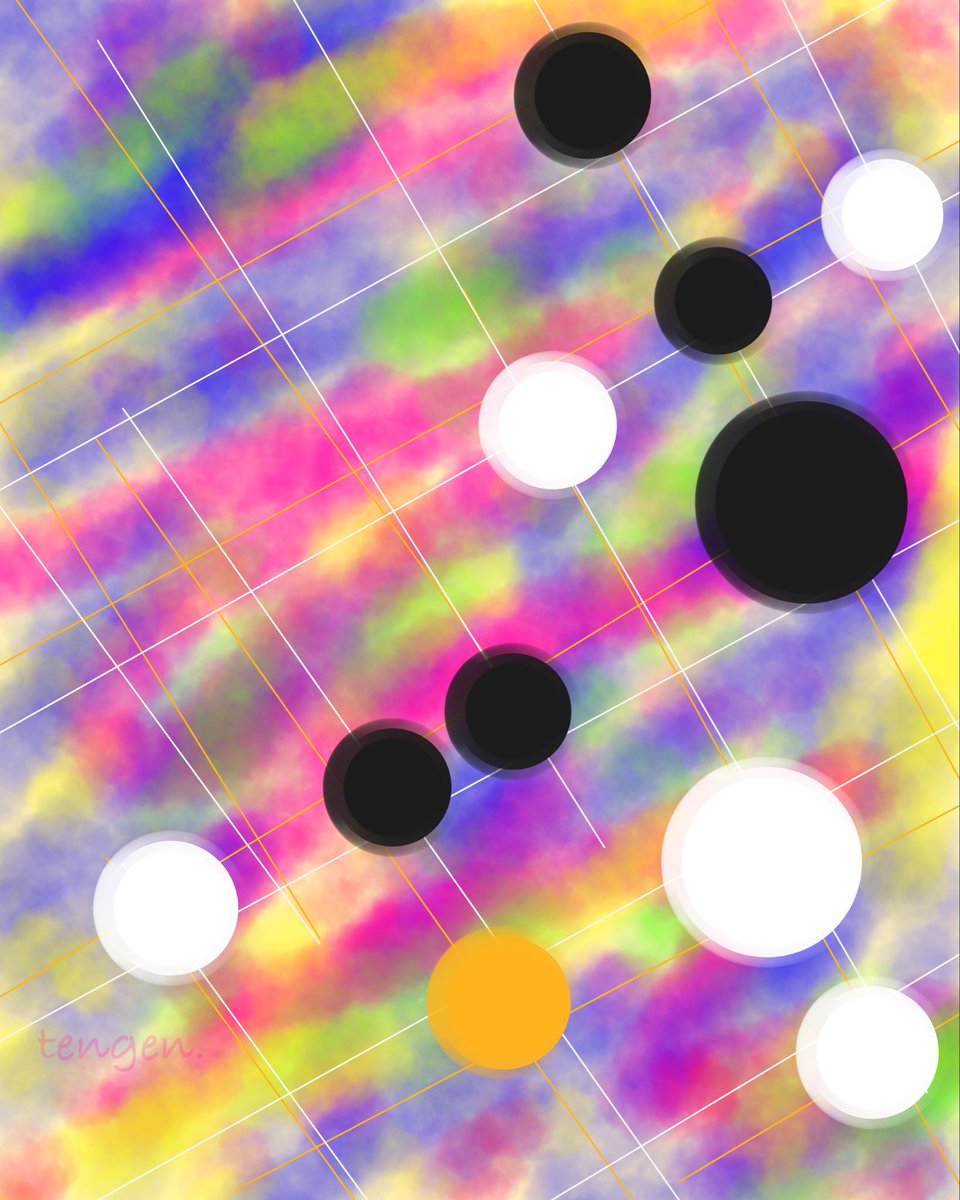 tengen88go's tweet photo. 一局一局ずつ違うイロ🌈✨

#tengen. #囲碁 #囲碁イラスト #囲碁クリエイター #囲碁が好きな人と繋がりたい https://t.co/eUKAytcPO6