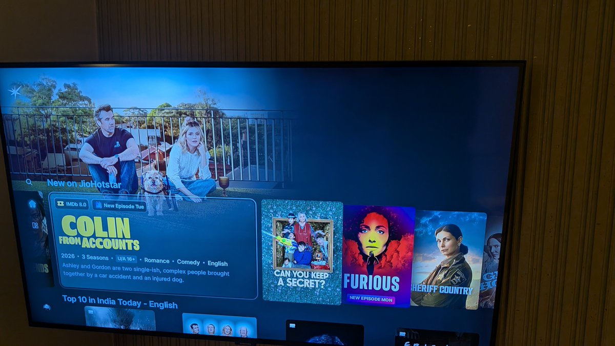 KunalDev11's tweet photo. The top right quarter of this screen is a real estate wastage for an OTT. The entire half can b used to show the trailer/image.. Netflix with its interface can be inspiring 
@JioHotstar https://t.co/76fmWxhk8a