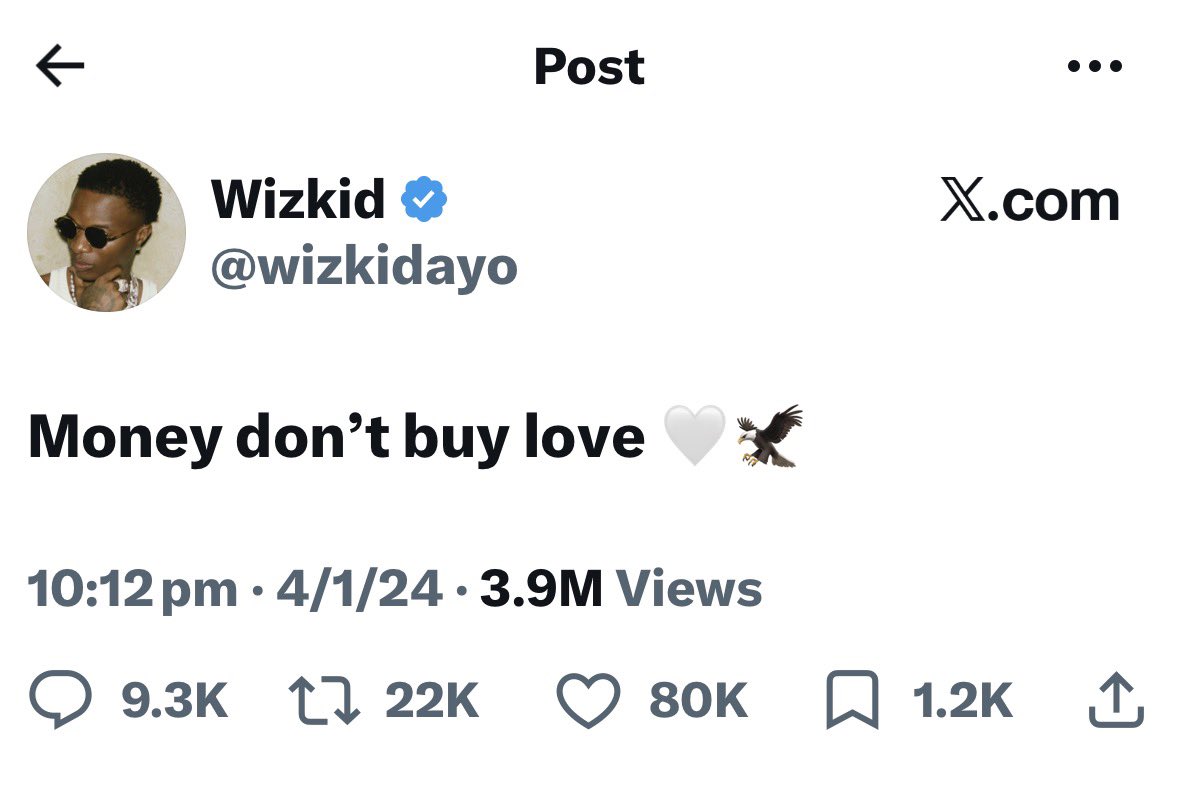 Yakkubkk's tweet photo. Make Wizkid send me money first make he con see if I no go love him pass God https://t.co/osRk0k0122