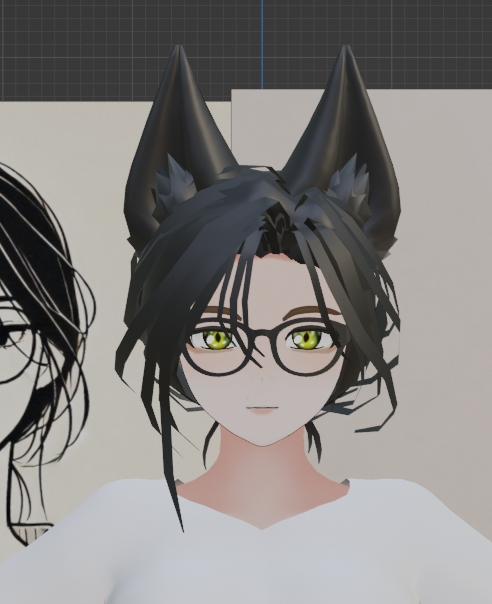_smokyfox_'s tweet photo. WIP My VTuber model https://t.co/ELh60JyUKD