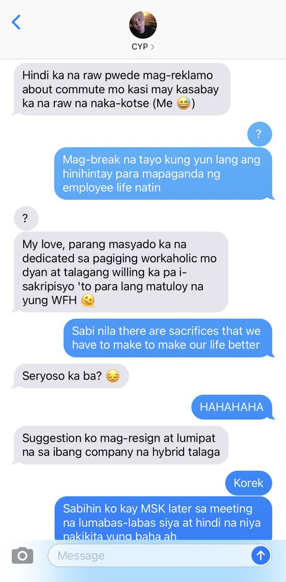 bbakuhen's tweet photo. ayun nabanggit na naman ang wfh kasi nahihirapan na ang nasa private na yan pero ?????? https://t.co/qvJnEjuf6C