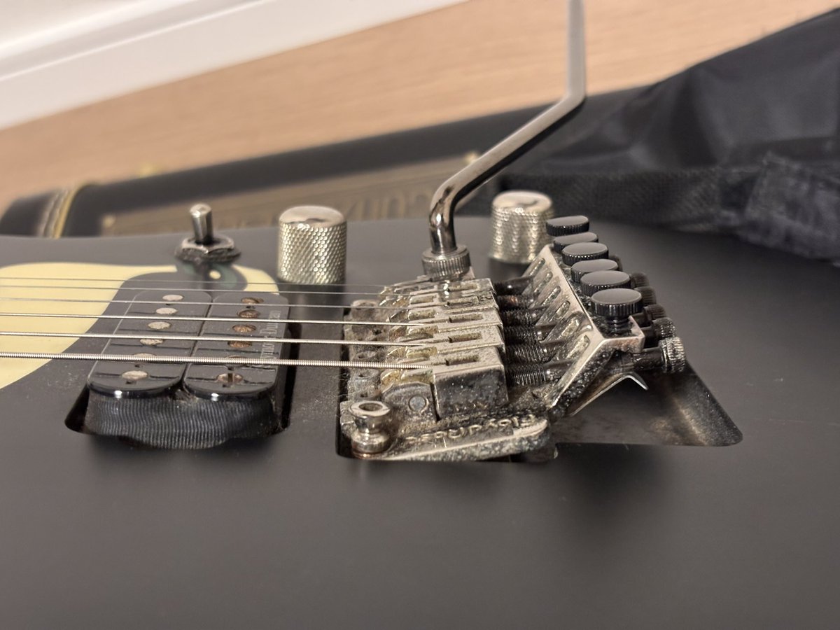 mosrite_mark_ii's tweet photo. この状態で弦高が低いという異常事態 https://t.co/FGK82dYxNW