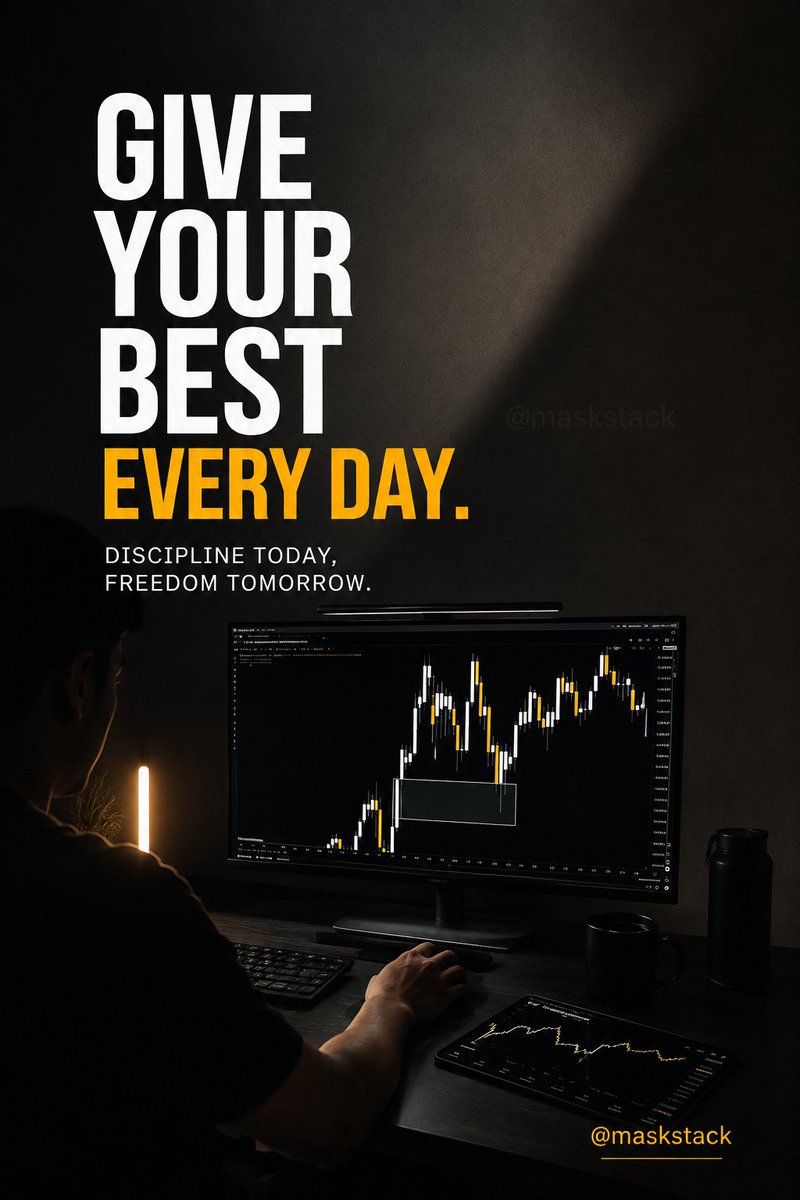 MasknStack's tweet photo. Stay disciplined, keep improving, and give your best every day. Small consistent actions build big results. 📈🔥 https://t.co/aQYMejEDdY