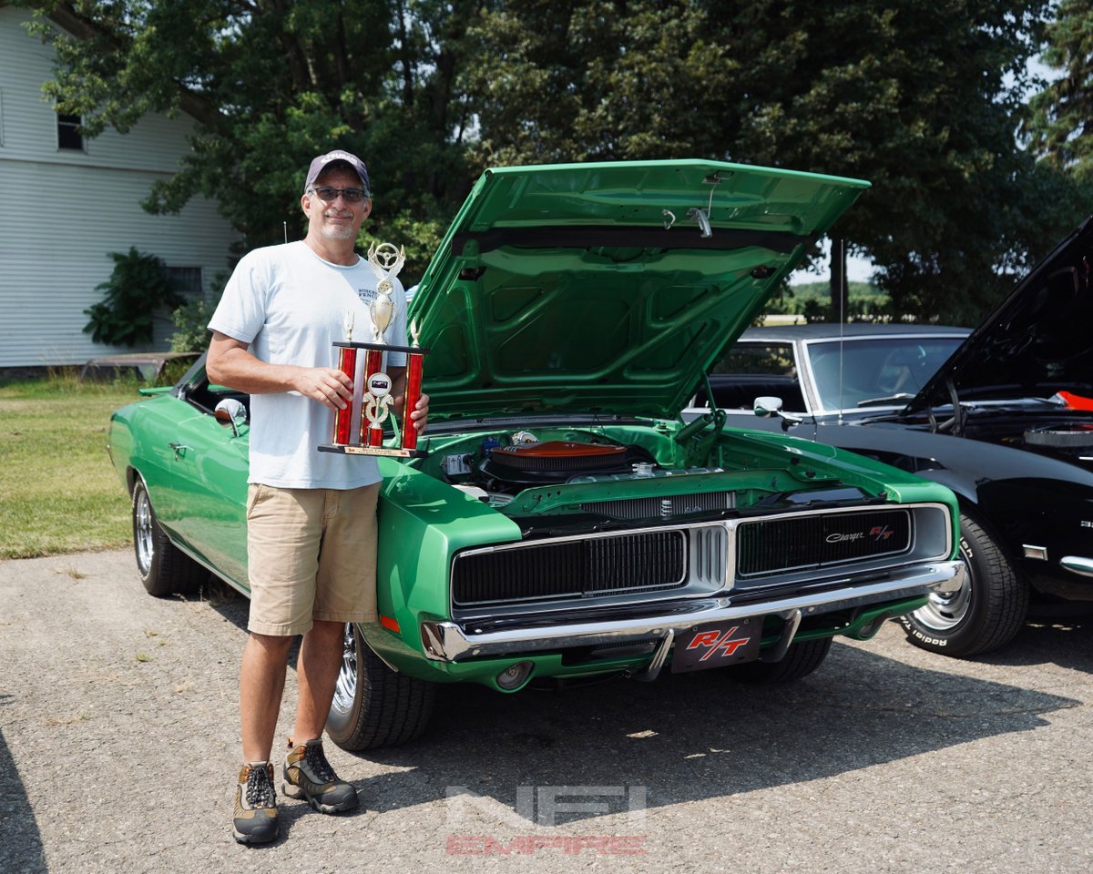 NFIEmpire's tweet photo. There were dozens of incredible rides on the lot Saturday afternoon, but three in particular stood out to our staff. Here's a shoutout to the cars that stole the show:

🏆 Best Modified — Dean N, 1969 Chevrolet Camaro RS
🏆 Best in Show — Chris S, 1967 Pontiac Firebird Convertible
🏆 Best Classic — Jeff N, 1969 Dodge Charger R/T

Congrats to all three, and thank you to everyone who came out and brought their rides. Saturday wouldn't be a show without you.
