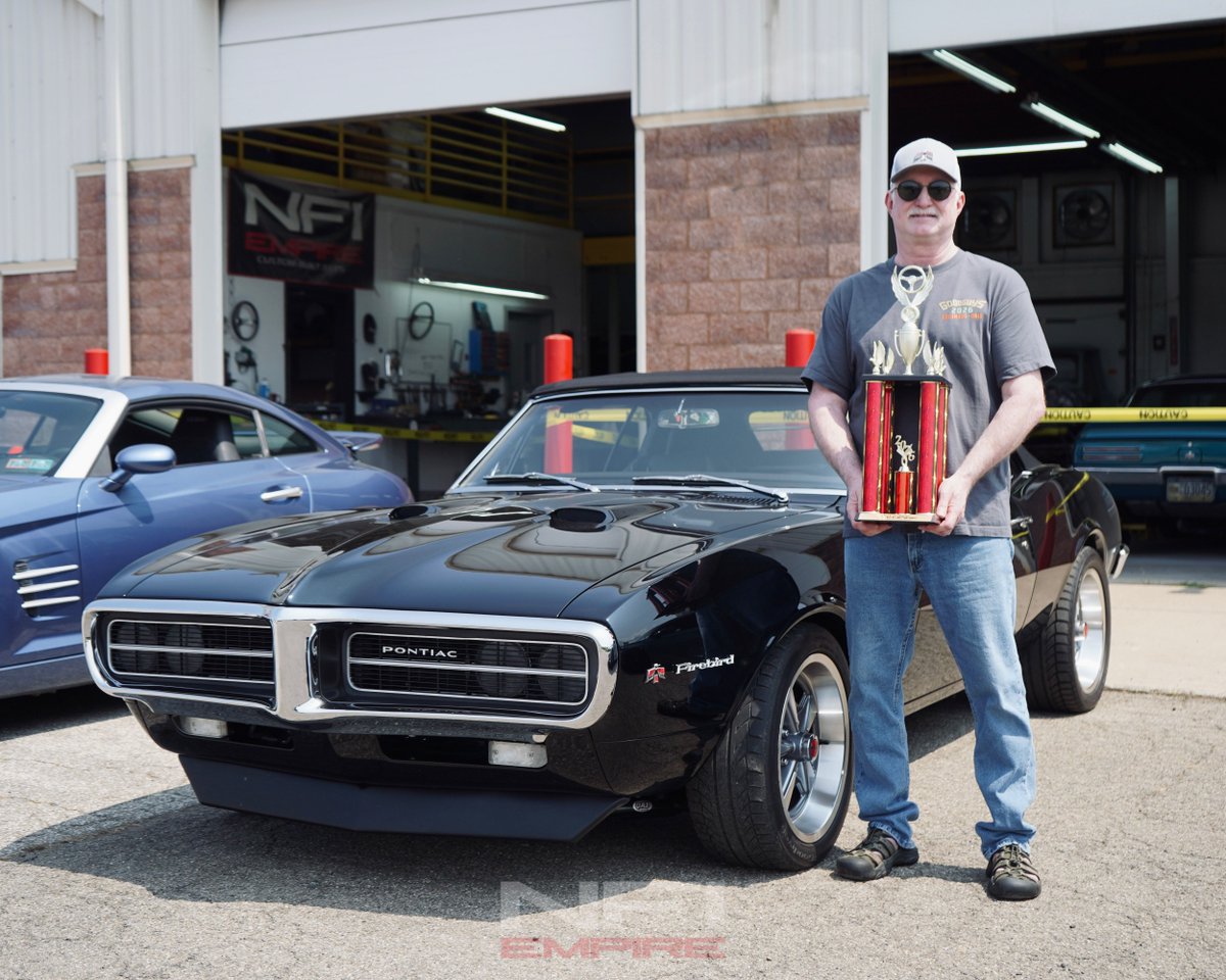 NFIEmpire's tweet photo. There were dozens of incredible rides on the lot Saturday afternoon, but three in particular stood out to our staff. Here's a shoutout to the cars that stole the show:

🏆 Best Modified — Dean N, 1969 Chevrolet Camaro RS
🏆 Best in Show — Chris S, 1967 Pontiac Firebird Convertible
🏆 Best Classic — Jeff N, 1969 Dodge Charger R/T

Congrats to all three, and thank you to everyone who came out and brought their rides. Saturday wouldn't be a show without you.