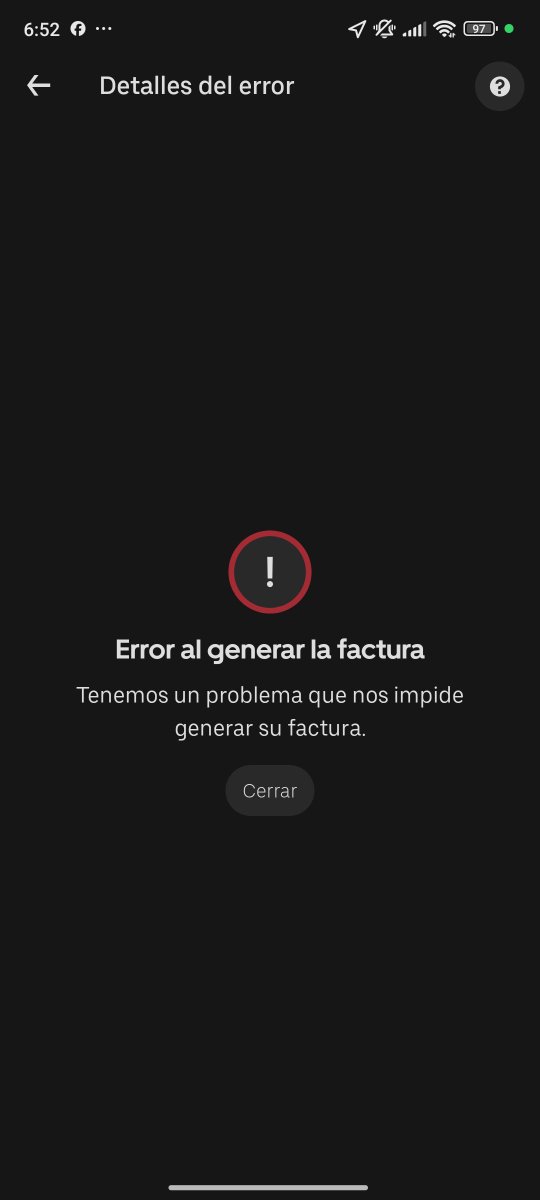zuccoroth's tweet photo. Necesito la factura de dos viajes que realicé el día 15 de agosto y 16 de agosto y la app me dice que tienen problemas para generar la factura y soporte le echa la bolita al socio conductor, necesito una solución 
@Uber_MEX https://t.co/jALfYFx4Hg
