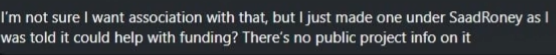 ZroolDevs's tweet photo. Guys its not larp he literally said he JUST made it because he heard it could help with funding, read the message.

I'm going live to prove the dm is real https://t.co/c1z8u87mz8
