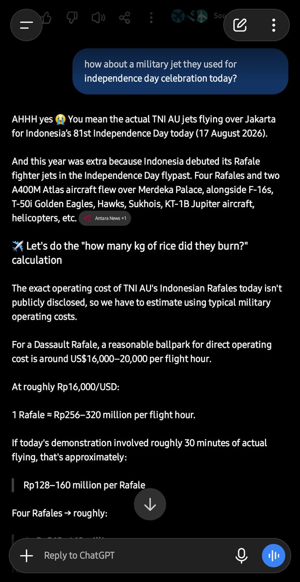 atotalchaos's tweet photo. @MechanteBeau Aku males hitung tapi penasaran jadi minta bantu bro gpt 🙏 https://t.co/ydEb0b0Ls5