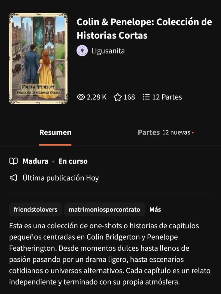 Lu_antmon's tweet photo. 💙Regla #1: Sin Bridgertons💛

Este es fanfic de 2 capitulos, del libro "Colin &amp; Penelope: Colección de Historias Cortas" en Wattpad y Ao3 📚 

https://t.co/SYfFQ1dLvu……

#polin #fanfic #colinbridgerton #penelopefeatherington #bridgerton 

https://t.co/tGxrU5MSWJ https://t.co/ssH9wUA6yy