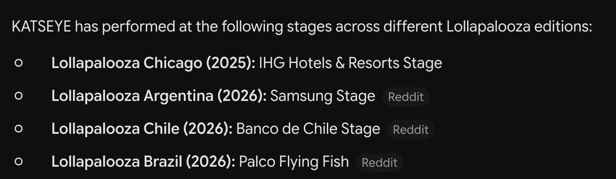 VenomFate17's tweet photo. @bigtuna54968712 @larielahive 1. Guess who performed at lolla 4 times and also at Coachella (2026). And then they headlined 88rising's Head in the Clouds (HITC). They also did Hinterland Music Festival and The Governors Ball in New York. Guess who was not invited to all of this? 😉 https://t.co/YEH8nVRW0w