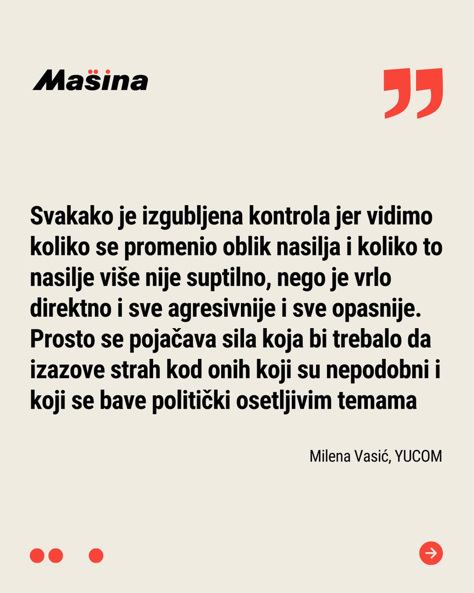 MasinaRS's tweet photo. Tužiocu iz Valjeva Vukašinu Vujičiću zapaljen je automobil nakon što je prethodnih desetak dana bio meta negativne medijske kampanje. Vujičić za Mašinu kaže da veruje da postoji veza između targetiranja i napada i poručuje da neće odustati od predmeta na kojima radi. Advokatica i programska direktorka Komiteta pravnika za ljudska prava (YUCOM) Milena Vasić upozorava da nasilje prema ljudima koji se bave politički osetljivim pitanjima postaje sve direktnije, agresivnije i opasnije.

Saznajte više na našem sajtu👇
https://t.co/ViJPSyNT3q