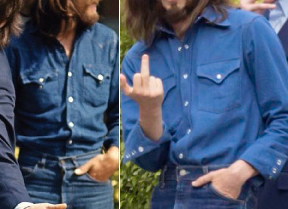 GABdotGOVdotCOM's tweet photo. @BeatlesBiopics Besides the horror of the wigs…how is it possible to get a shirt wrong? It doesn’t even look like denim. https://t.co/a3jEO3FFPu