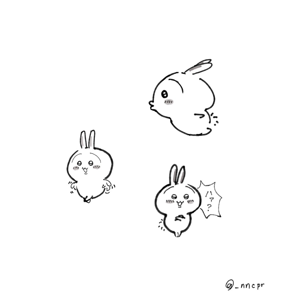 _nncpr's tweet photo. 🐰　練習 https://t.co/819rba9yCX