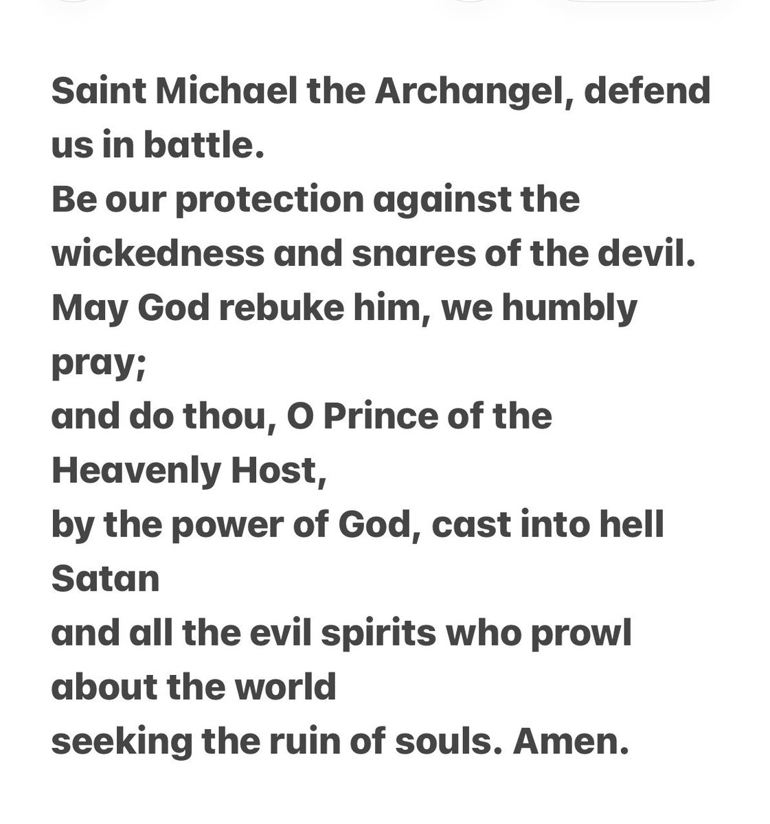 PerleyRick's tweet photo. Prayer Against The Powers Of Darkness https://t.co/HEO4rVzkjw