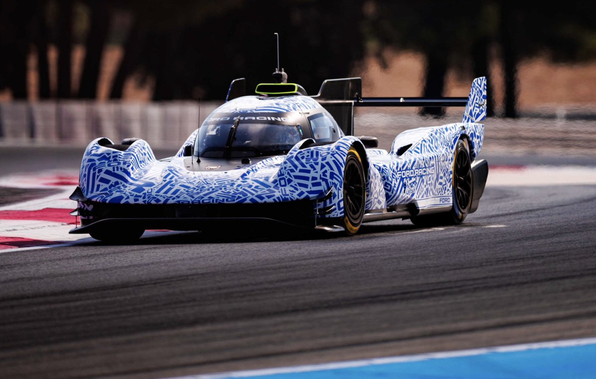 NotFifthGear's tweet photo. We got the official pictures from Ford!

Reminder that the car will make its competitive debut next year in WEC, with a driver lineup consisting of

Matt Campbell
Tom Blomqvist
Nick Yelloly
Mike Rockenfeller
Logan Sargeant
Sebastian Priaulx https://t.co/fk0BlG8tld