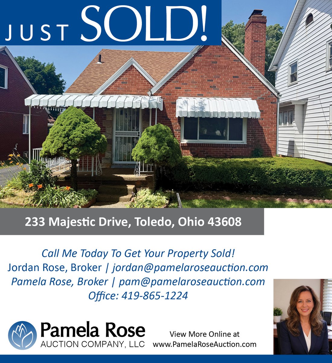 PamRoseAuction's tweet photo. Real Estate SOLD in Toledo!
233 Majestic Drive

Pamela Rose Auction Co. LLC https://t.co/ZEfapT5JVt