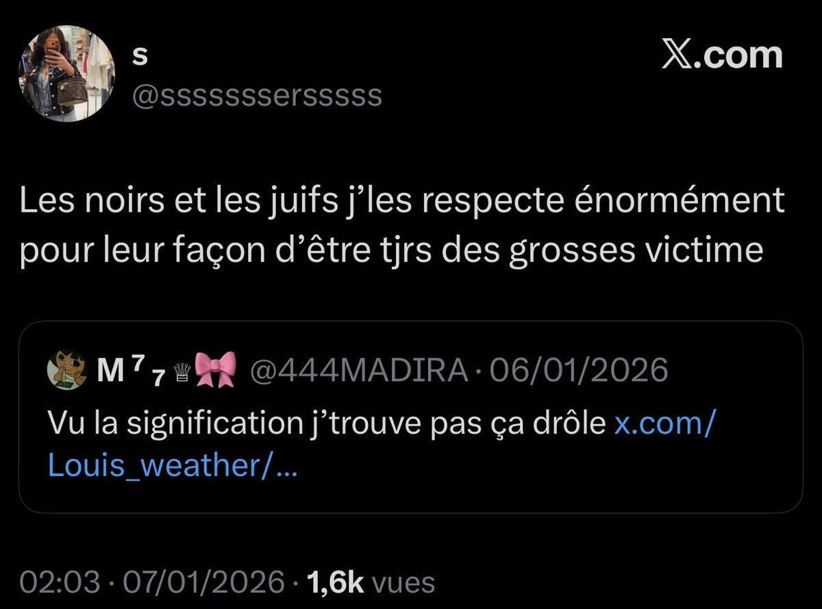 Foumbe777's tweet photo. @sssssssersssss Raciste va te faire soigner https://t.co/81UYuEPyYX