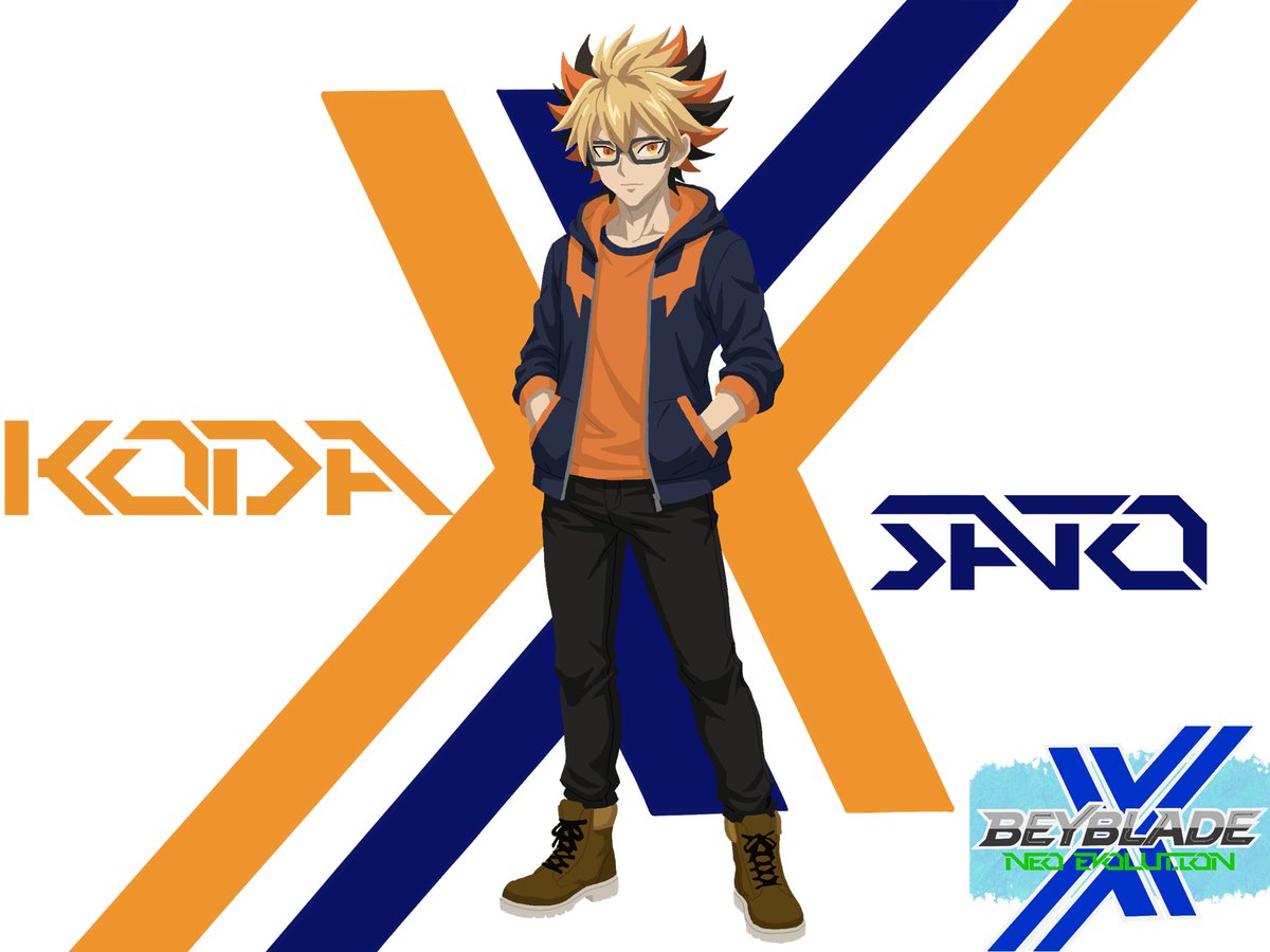 X_BladerK's tweet photo. Commission for @BeyMaster1616 - Koda Sato &amp; Wildfire

#beyblade #beybladex #bladerk #fyp https://t.co/gS3xF0MsrJ