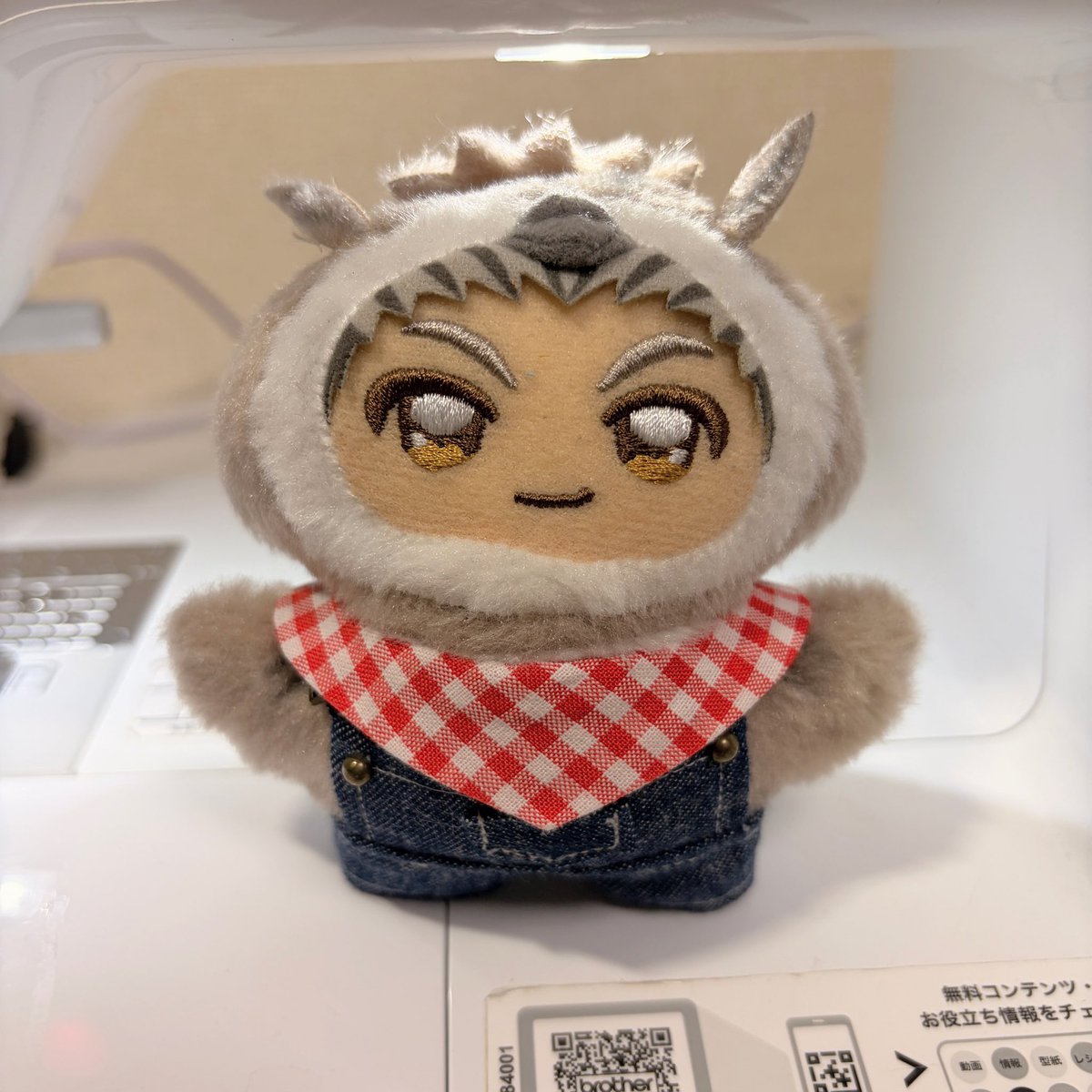 sk105_7's tweet photo. ちみぼっくんサロペット似合いすぎて🤦‍♀️
赤いバンダナ似合うわ〜！！ https://t.co/sRimWGQrdT