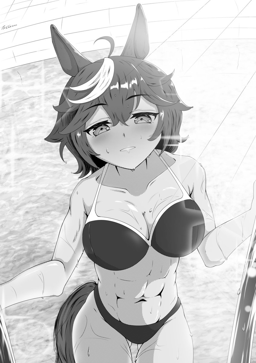 tn_daki's tweet photo. Borrowed #Artofwarhorse to test some abs texturing https://t.co/VtGszl891y