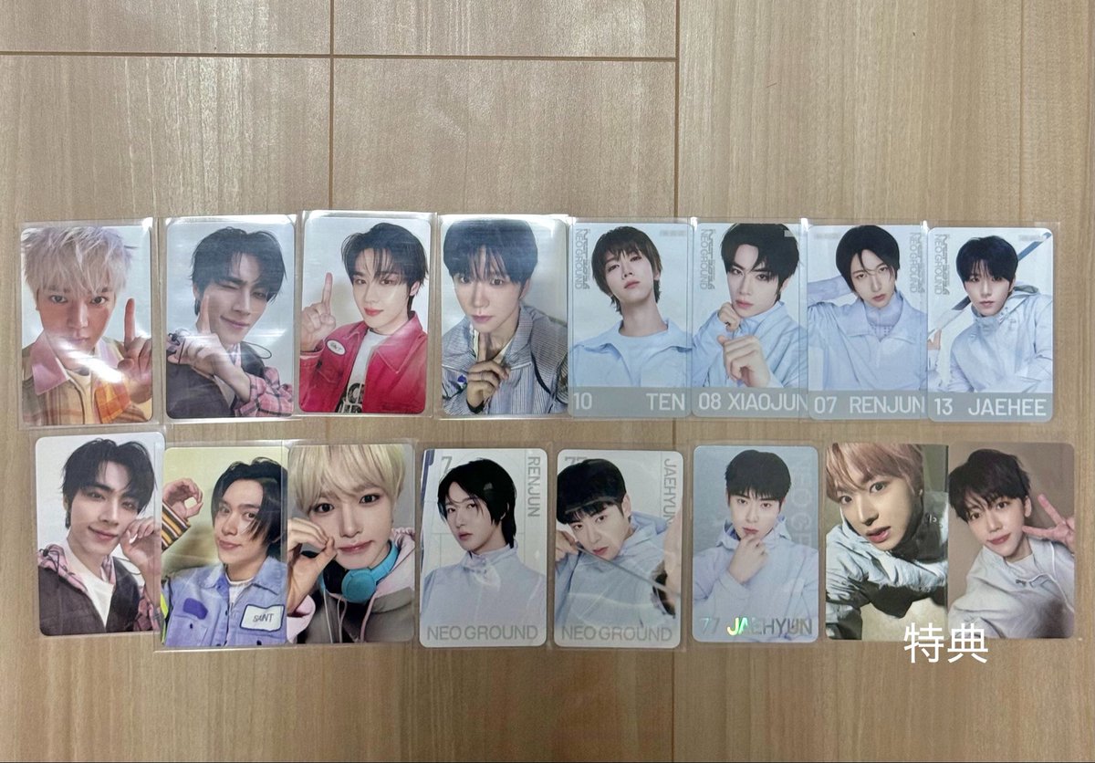 jwoooo00's tweet photo. NCT 10TH 2026 POP UP NEO GROUND 10周年 MD ラントレ トレカ127 DREAM WISH WayV 交換

譲　テヨンクンテンジェヒョンシャオジュンヘンドリーロンジュンジェミンユウシジェヒサクヤ

求　チソン＞ジェミン(チョンロ)

都内手渡し｜郵送検討
スペシャル異種も○
気軽に声掛けください! https://t.co/bQxAPnhXle