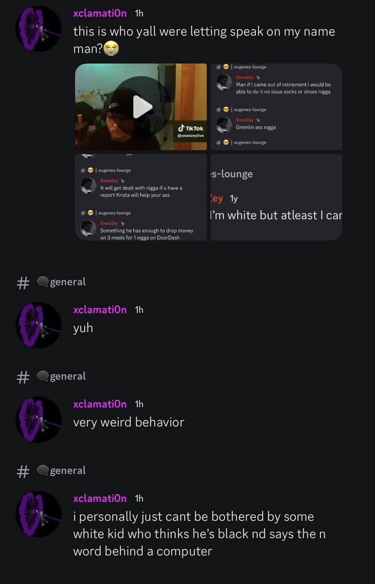 SukiiUpdates's tweet photo. Sukis head mod and Kanels head mod have made it up to each other after Xclamation dug up messages from late 2025 regarding him saying the n word. https://t.co/clsvwYJlrW