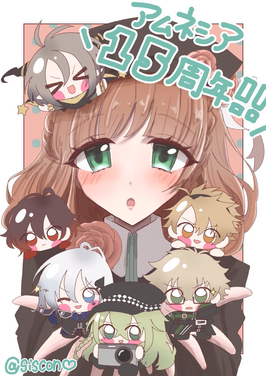 siscons2's tweet photo. 🐈‍⬛カラマリ10周年＆アムネシア15周年🃏 https://t.co/9d9MAud8Hm