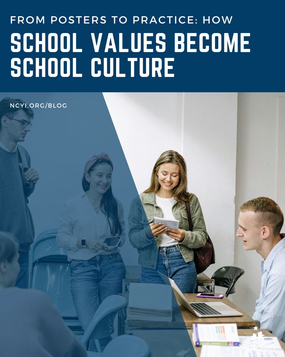 NCYI's tweet photo. Your school probably has values. But are students actually experiencing them?
Talk. Expect. Recognize. Model.
See how @DrJhodge1906 TERM Rule can help move school values from posters to everyday practice.
https://t.co/aUQslX1l8e
#SchoolCulture #StudentResilience https://t.co/cKkin2bGi3