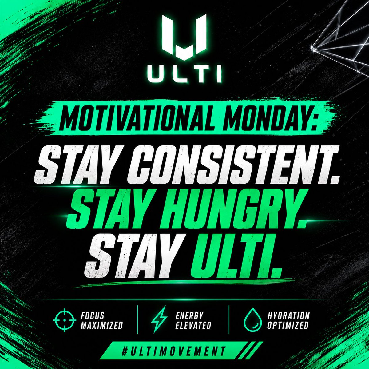ULTI_Supps's tweet photo. ⚡️ MOTIVATIONAL MONDAY ⚡️

New week. New goals. Same mission. 💚

You don’t have to be perfect.
You just have to KEEP GOING. 🔥

Stay consistent. Stay hungry.
Keep Grinding. Keep Growing.

What are you pushing for this week? 👇

#MotivationalMonday #StayULTI https://t.co/AuTwHPhfiT