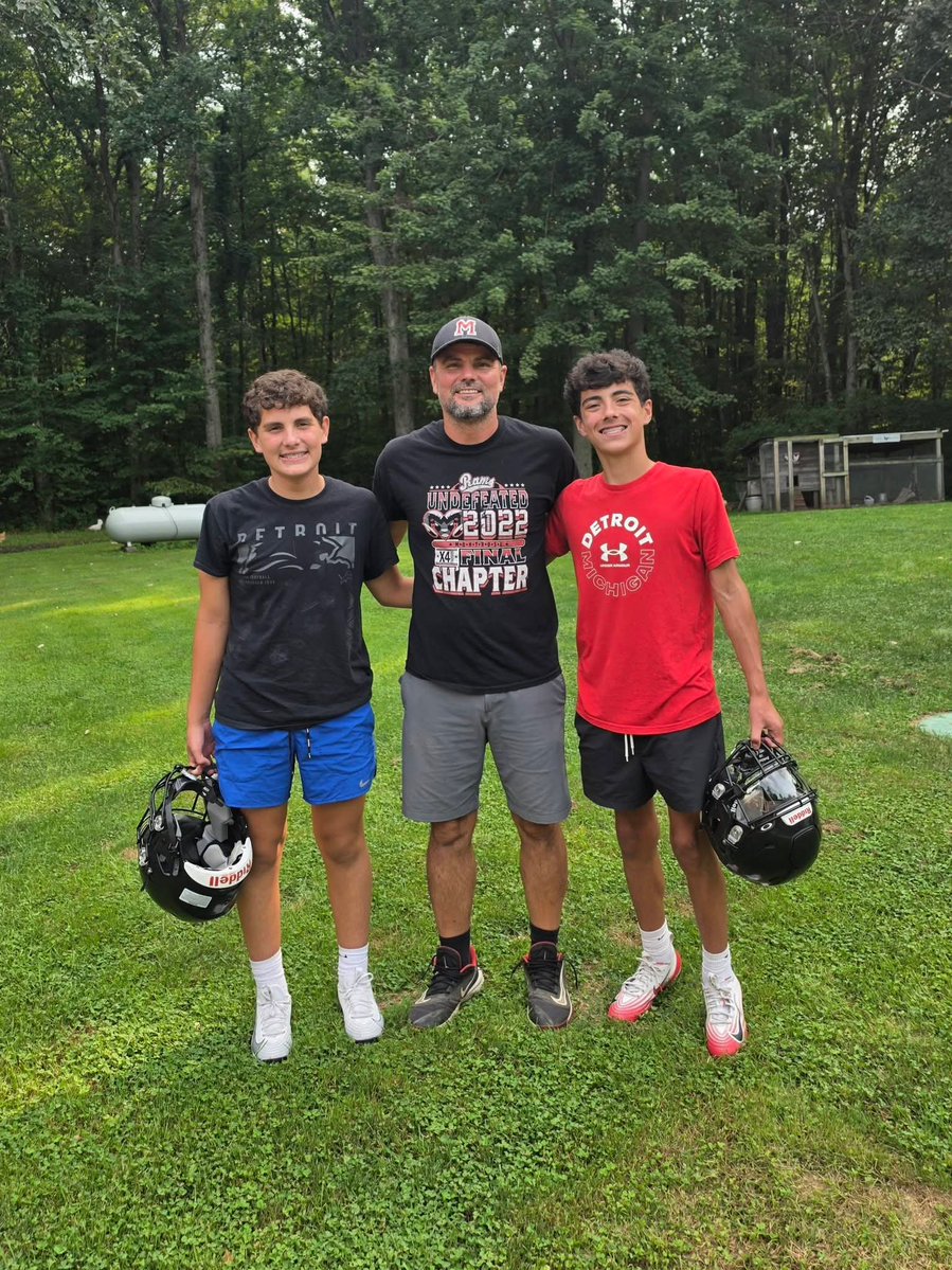 BrodyPriest's tweet photo. 1st week of practice in the books.  Pumped for this 7th grade season! https://t.co/8FO96O9TIX