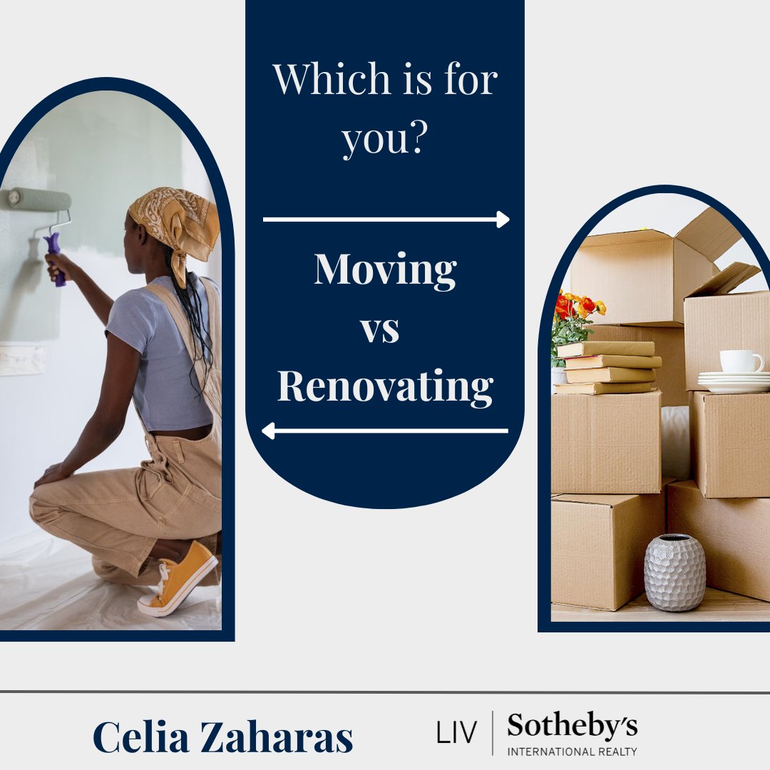 CeliaZaharas's tweet photo. Move or renovate?
Before putting money into a major renovation, consider the full cost, not just the contractor’s estimate.

Ask:
What will the renovation really cost?
Will it solve the problem long-term?
Could that same investment get you in a new home?

Moving can be better... https://t.co/CYP5CR6B0p