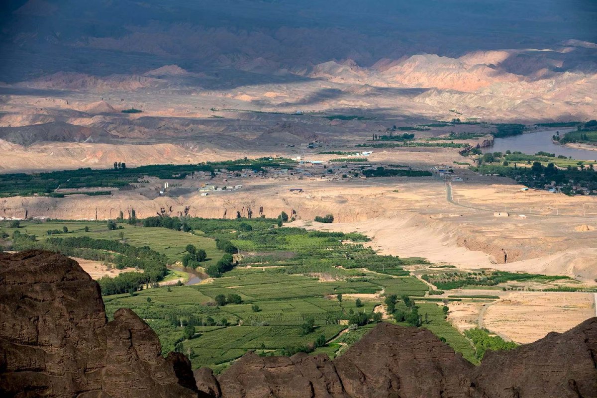 DJShant6's tweet photo. Yellow River Stone Forest Scenic Area‌。‌China. https://t.co/EbCUtX84Ng