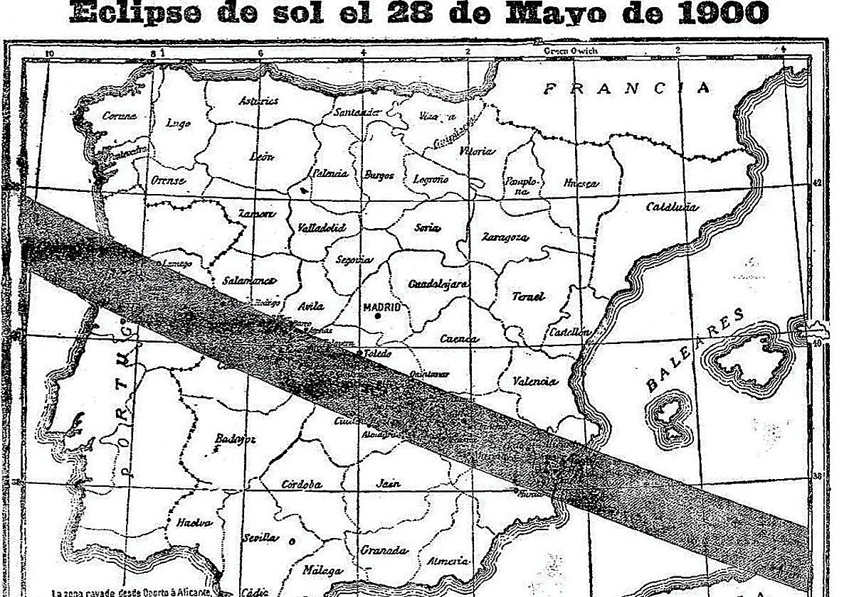 digimaps's tweet photo. La imagen pertenece al diario 'La Vanguardia' que publicó un gráfico acerca de las poblaciones donde se podría admirar el eclipse. Hay cosas raras en el mapa, ¿verdad?.
https://t.co/C8DC4pAhsq https://t.co/YYtr8AzxII