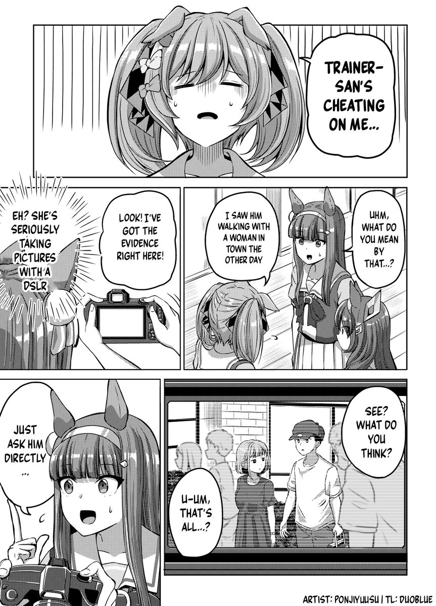 duoblues2's tweet photo. Trainer's cheating on Falco
Artist: ponjiyuusu
#ウマ娘 #ウマ娘英訳 #Umamusume #UmaTranslations https://t.co/ccLbOrrGAP