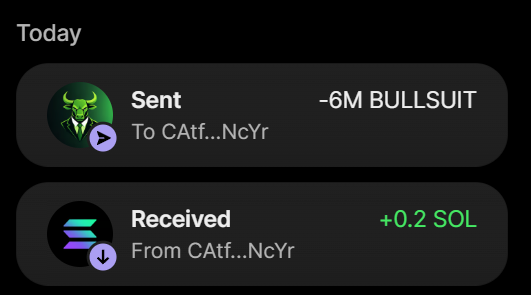 NinjaBullSol's tweet photo. ✅ Successful Purchase of 6,000,000 $BULLSUIT FOR 0.2 $SOL

TX - https://t.co/ctlV68duqu
 
BUY $BULLSUIT + 100% BONUS
Send between 0.2 and 10 SOL to : 
P31bcrhLYzGfAJDJys7fDbaUYZt8n9ddZ5us7ZqmKY7

0.2 SOL = 6,000,000 $BULLSUIT
1 SOL = 40,000,000 $BULLSUIT
5 SOL = 500,000,000 $BULLSUIT

RETWEET & FOLLOW FOR 100,000 $BULLSUIT
