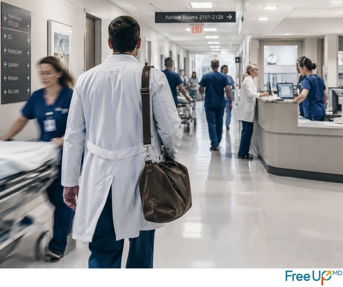 FreeUpMD's tweet photo. A physician coverage gap impacts more than the schedule affecting workloads, patient wait times, burnout, and revenue.

Locum tenens physicians can help keep care on track.

Connect with FreeUpMD today. 321-586-2139 | https://t.co/31CqcXkhi7 | recruitment@freeupmd.com https://t.co/32Ip7k22J8