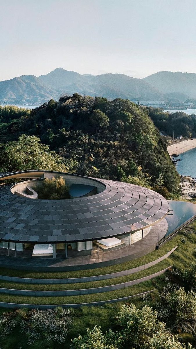 The_SpaceArch's tweet photo. NOT A HOTEL SETOUCHI . Villa 360
📍 Sagishima Island, Japan

Love how the circular form embraces the landscape, giving the villa uninterrupted views of the Seto Inland Sea.

The architecture lets the view do the talking. https://t.co/sZmv4ZNxBa